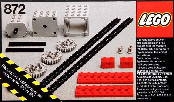 Конструктор LEGO (ЛЕГО) Technic 872 Two Gear Blocks