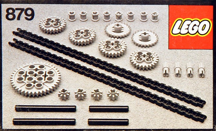 Конструктор LEGO (ЛЕГО) Technic 879 Gear Wheels with Chain Links