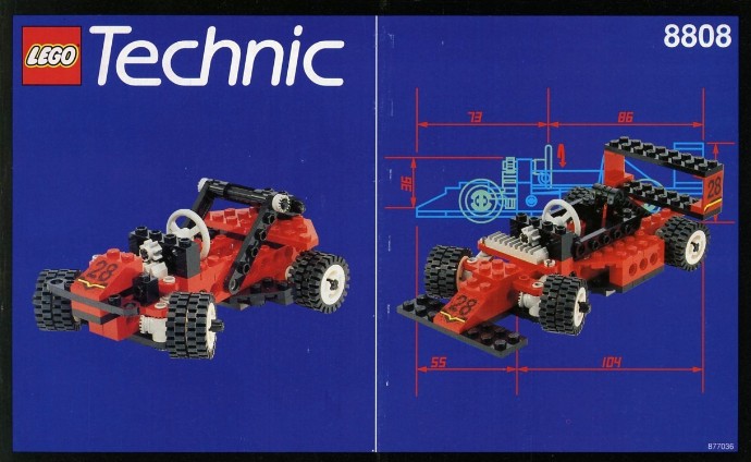Конструктор LEGO (ЛЕГО) Technic 8808 F1 Racer 