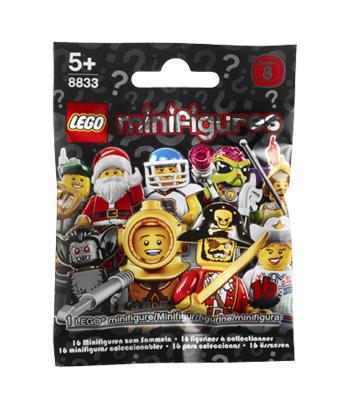 Конструктор LEGO (ЛЕГО) Collectable Minifigures 8833 LEGO Minifigures Series 8 {Random bag} 