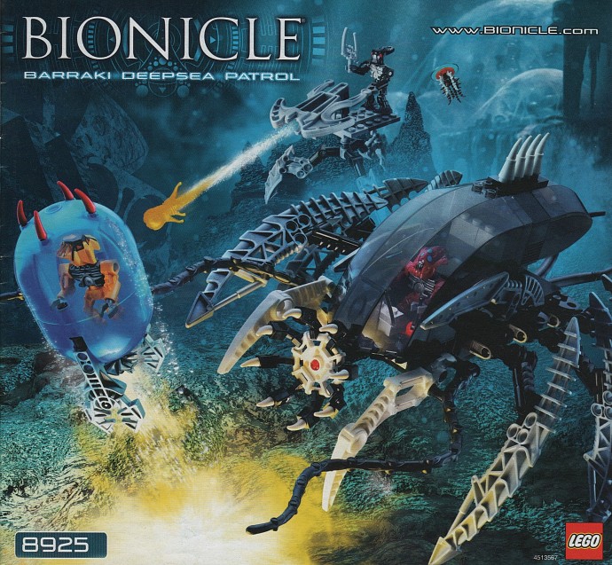 Конструктор LEGO (ЛЕГО) Bionicle 8925 Barraki Deepsea Patrol 