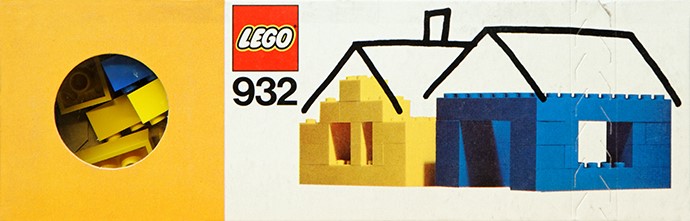 Конструктор LEGO (ЛЕГО) Basic 932 Blue and Yellow Bricks