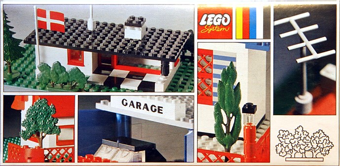Trees and Signs 1969 version with old style trees and 3 bricks 990 Universal Building Set LEGO