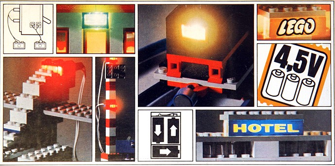 Конструктор LEGO (ЛЕГО) System 995 Lighting Bricks with Color Filters