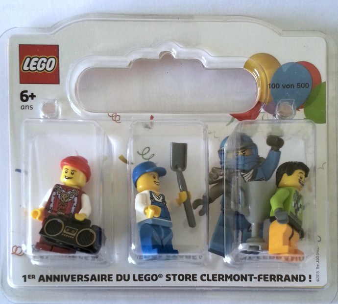 Конструктор LEGO (ЛЕГО) Promotional CLERMONTFERRAND Clermont-Ferrand 1st anniversary Exclusive Minifigure Pack