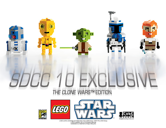 Конструктор LEGO (ЛЕГО) Promotional COMCON012 San Diego Comic Con 2010 Exclusive - CubeDude - The Clone Wars Edition