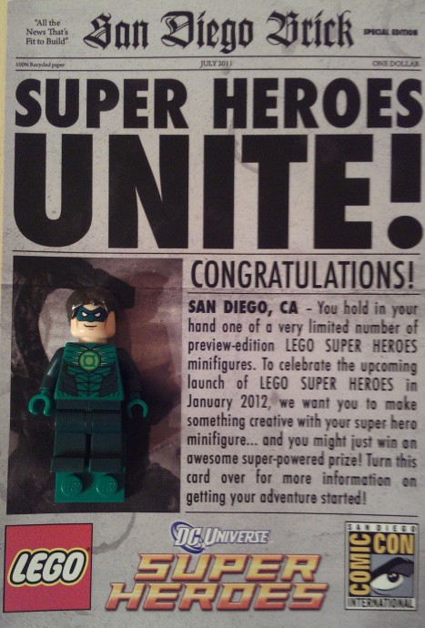 Конструктор LEGO (ЛЕГО) DC Comics Super Heroes COMCON013 Green Lantern (SDCC 2011 exclusive)