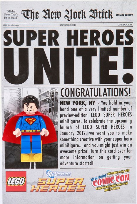 Конструктор LEGO (ЛЕГО) DC Comics Super Heroes COMCON017 Superman (NYCC 2011 exclusive)