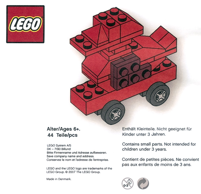 Конструктор LEGO (ЛЕГО) Promotional DUCK75 75th Anniversary LEGO Duck on Wheels
