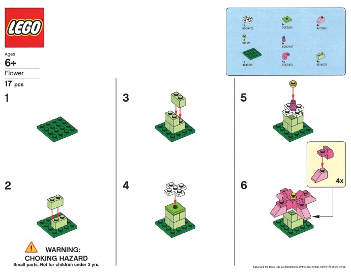 Конструктор LEGO (ЛЕГО) Creator FLOWER Flower