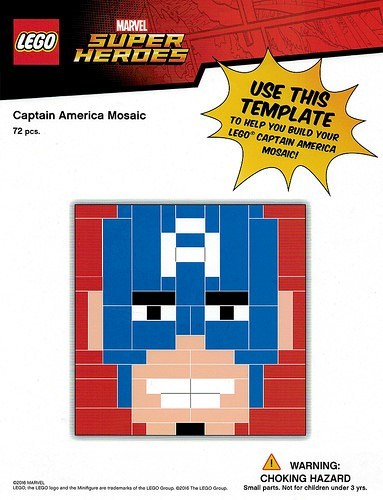 Конструктор LEGO (ЛЕГО) Promotional TRUCAPAM Captain America Mosaic