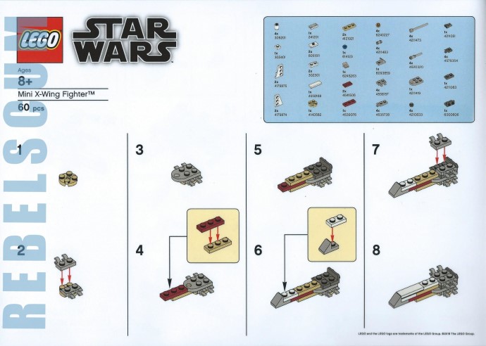 Конструктор LEGO (ЛЕГО) Star Wars XWING Mini X-Wing Fighter