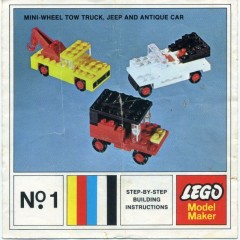 LEGO Samsonite 1 Mini-Wheel Model Maker No. 1 (Kraft Velveeta)