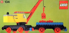 LEGO Trains 134 Mobile Crane and Wagon