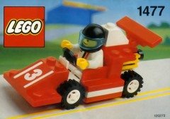 LEGO Town 1477 Red Race Car Number 3