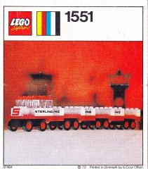 LEGO LEGOLAND 1551 Sterling Baggage Train