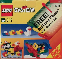 LEGO Basic 1716 Starter Set with Building Plates