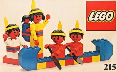 LEGO Building Set with People 215 Red Indians