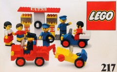 LEGO Building Set with People 217 Service Station
