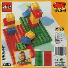 LEGO Duplo 2303 Red and Green Building Plates