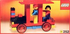 LEGO Building Set with People 252 Locomotive with driver and passenger