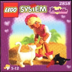 LEGO Belville 2858 Girl with Two Cats