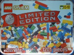 LEGO Basic 3026 Limited Edition Silver Brick Tub