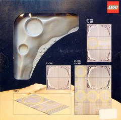 LEGO Space 305 Two Crater Plates