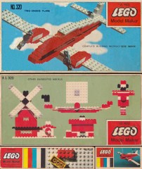 LEGO Samsonite 320 Red Airplane Set