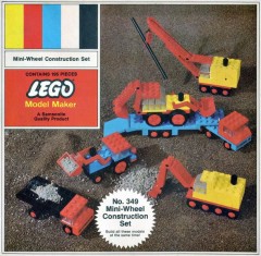 LEGO Samsonite 349 Mini-Wheel Construction Set