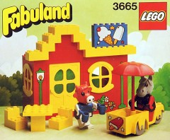 LEGO Fabuland 3665 Harry Horse and Clara Cow's Ice Cream Shoppe