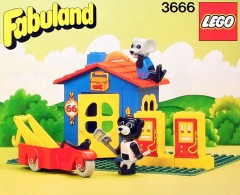 LEGO Fabuland 3666 Billy Bear and Mortimer Mouse's  Service Station