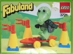 LEGO Fabuland 3721 Clive Crocodile on his Skateboard