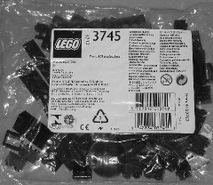 LEGO Trains 3745 Locomotive Black Bricks