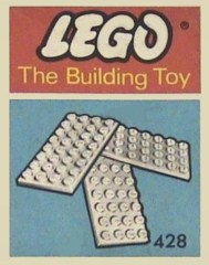 LEGO System 428 5 Plates 4 x 8 (The Building Toy)