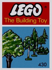 LEGO System 430 Six Trees and Bushes (The Building Toy)