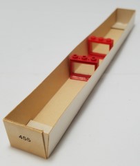 LEGO System 455 1 x 3 x 2 Window, Red or White