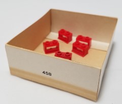 LEGO System 458 1 x 2 x 1 Window, Red or White