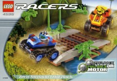 LEGO Racers 4595 Zero Tornado & Hot Rock