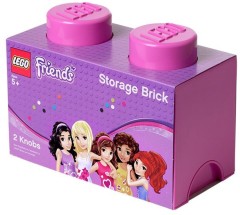 LEGO Gear 5004273 LEGO Friends Storage Brick 2 Bright Purple