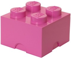 LEGO Мерч (Gear) 5004277 4 stud Pink Storage Brick