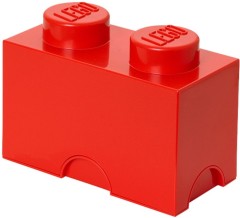 LEGO Gear 5004279 2 stud Red Storage Brick