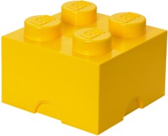 LEGO Мерч (Gear) 5004893 4 stud Yellow Storage Brick