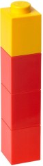 LEGO Gear 5004897 Square Drinking Bottle – Red with Yellow Lid