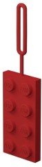 LEGO Мерч (Gear) 5005340 2x4 Red Silicone Luggage Tag