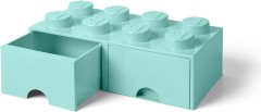 LEGO Gear 5006182 LEGO 8 Stud Aqua Light Blue Storage Brick Drawer