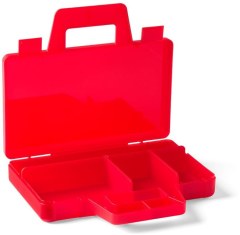 LEGO Gear 5005769 Transparent Red Sorting Case To Go