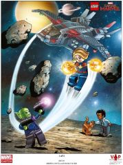 LEGO Gear 5005877 Captain Marvel Art Print