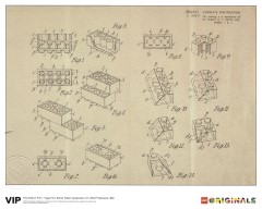 LEGO Мерч (Gear) 5006004 – Page from British Patent Application for LEGO Elements, 1968