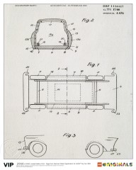 LEGO Мерч (Gear) 5006006 Limited Edition Print – Page from German Patent Application for LEGO Toy Car, 1963